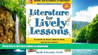 READ BOOK  Literature for Lively Lessons FULL ONLINE