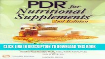 Collection Book PDR for Nutritional Supplements