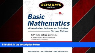 READ book  Schaum s Outline of Basic Mathematics with Applications to Science and Technology, 2ed