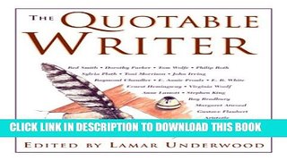 [Read PDF] The Quotable Writer Download Free
