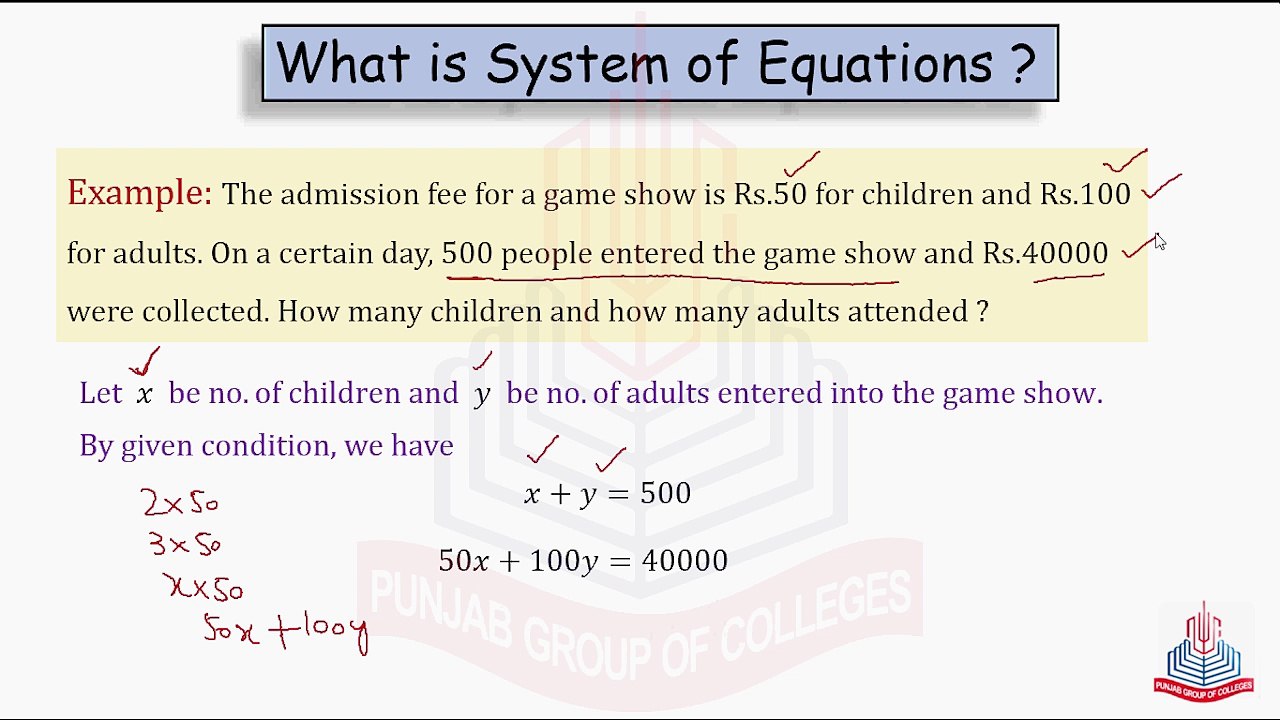 What is System of Equation?&Different Case of System?