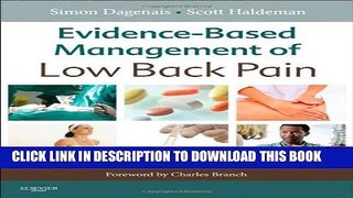 New Book Evidence-Based Management of Low Back Pain, 1e
