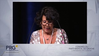 Congrès PRG 2016 - Discours de Monique Boulestin, présidente de la Fédération régionale PRG Nouvelle Aquitaine