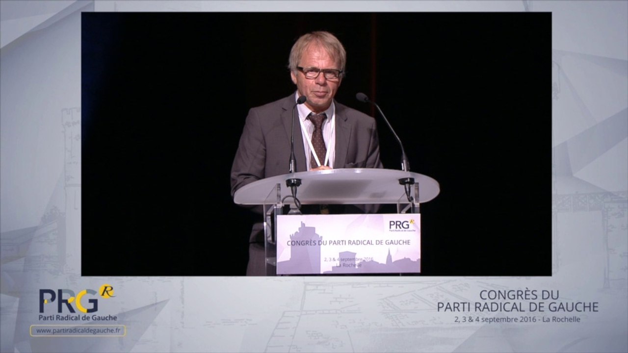 Congrès PRG 2016 - Discours de Pierre Malbosc, Président de la fédération de Charente-Maritime