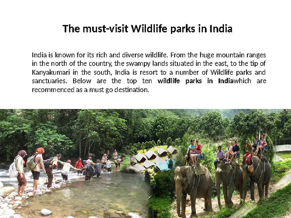 Wildlife parks in India- Wildlife parks