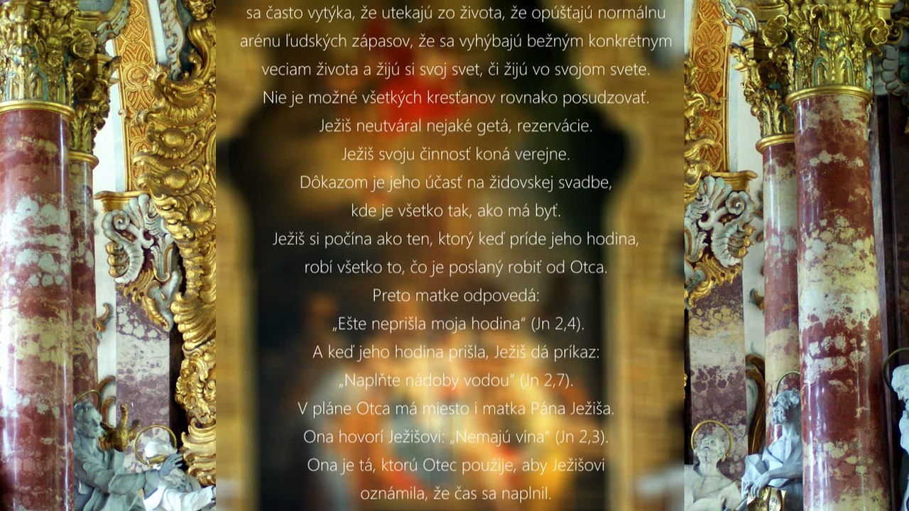 Ježiš dáva dôkaz svojho božstva Jn 2,1-11