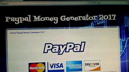 Real Working Online Paypal Money Generator 2017.