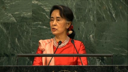 Aung San Suu Kyi s'adresse à l'Assémblée Générale de l'ONU