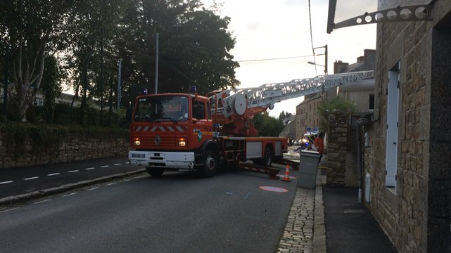 Feu dans un pavillon, rue du Général Leclerc