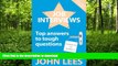 FAVORITE BOOK  Job Interviews: Top Answers To Tough Questions FULL ONLINE