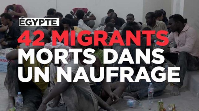 Egypte: au moins 42 migrants morts dans un naufrage