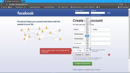 Create New Facebook Account