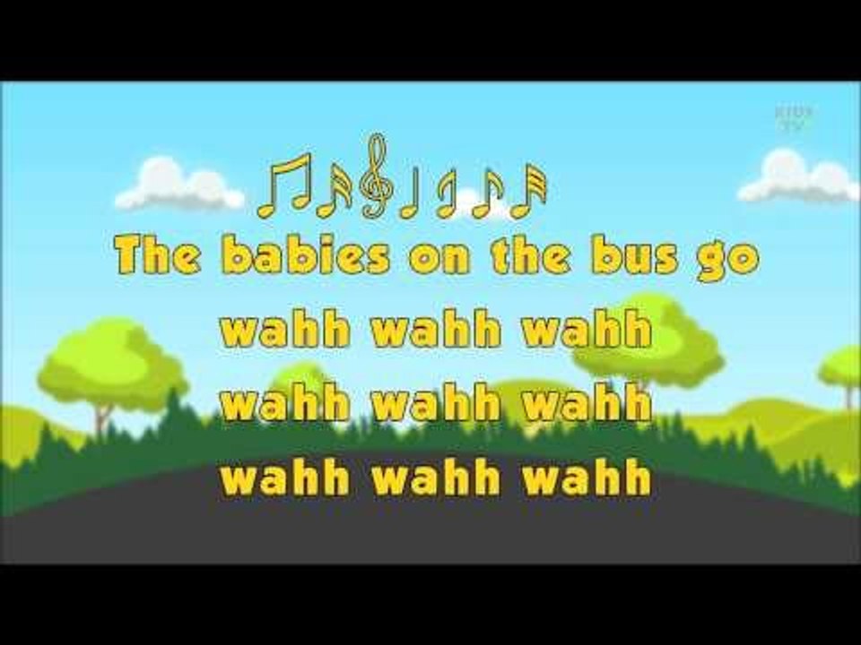 Karaoke Rhymes Wheels On The Bus video Dailymotion