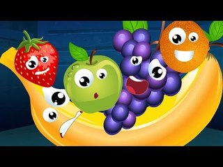 Kids TV Nursery Rhymes - Five Little Fruits Nursery Rhyme Song For Kids