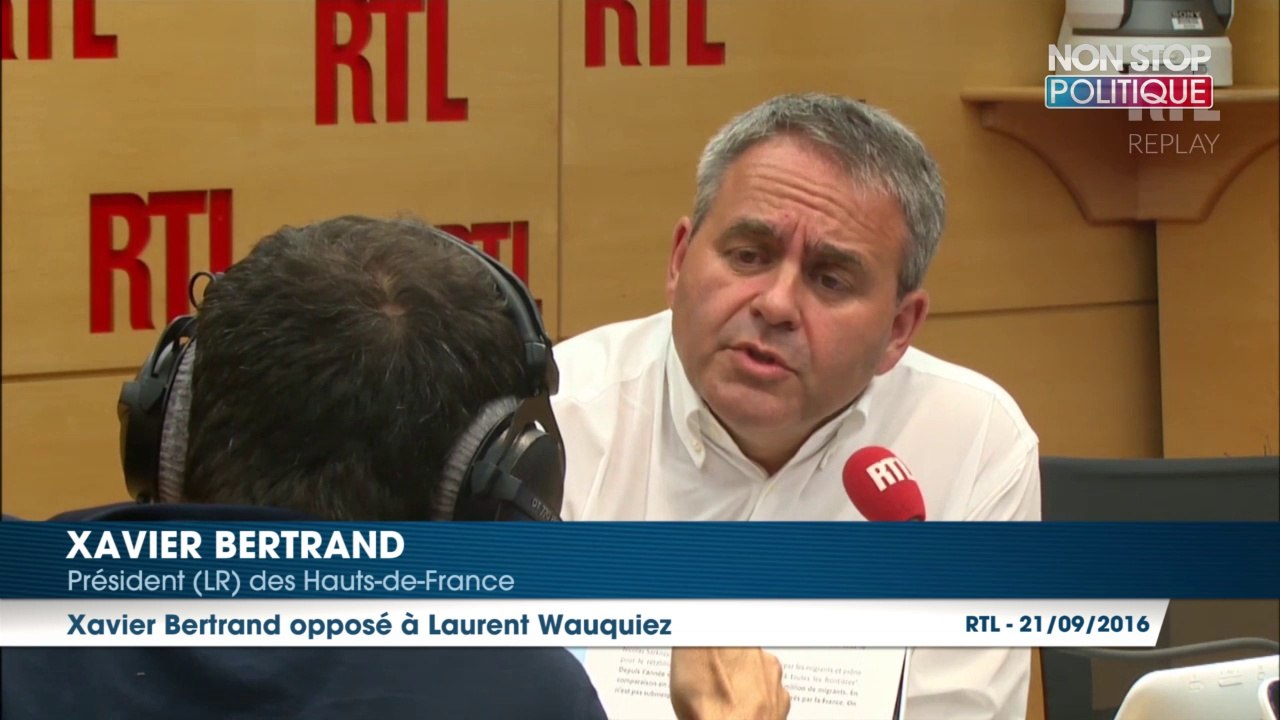 Calais : pour Xavier Bertrand, Laurent Wauquiez n’est pas "sur la même ligne politique" que lui