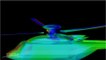 Simulation numérique aérodynamique d'un hélicoptère complet avec déformation des pales du rotor principal [elsA]