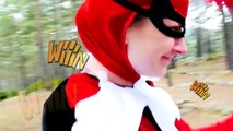 Spiderman vs Police Wanted Dead or Alive! w_ Harley Queen, Frozen Elsa & Fun Superhero In Real Life! part