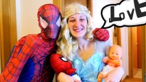 Spiderman vs Police Wanted Dead or Alive! w_ Harley Queen, Frozen Elsa & Fun Superhero In Real Life! part  7