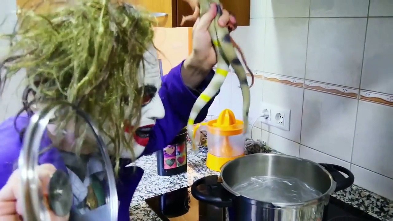 Spiderman vs Frozen Elsa & Joker Pranks w_ Princess Eats Snake & Funny Superheroes part 2