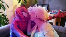 Spiderman vs Frozen Elsa & Joker Pranks w_ Princess Eats Snake & Funny Superheroes part 4
