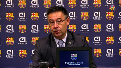 Presentación del Acuerdo FCBUniversitas y el Johan Cruyff Institute
