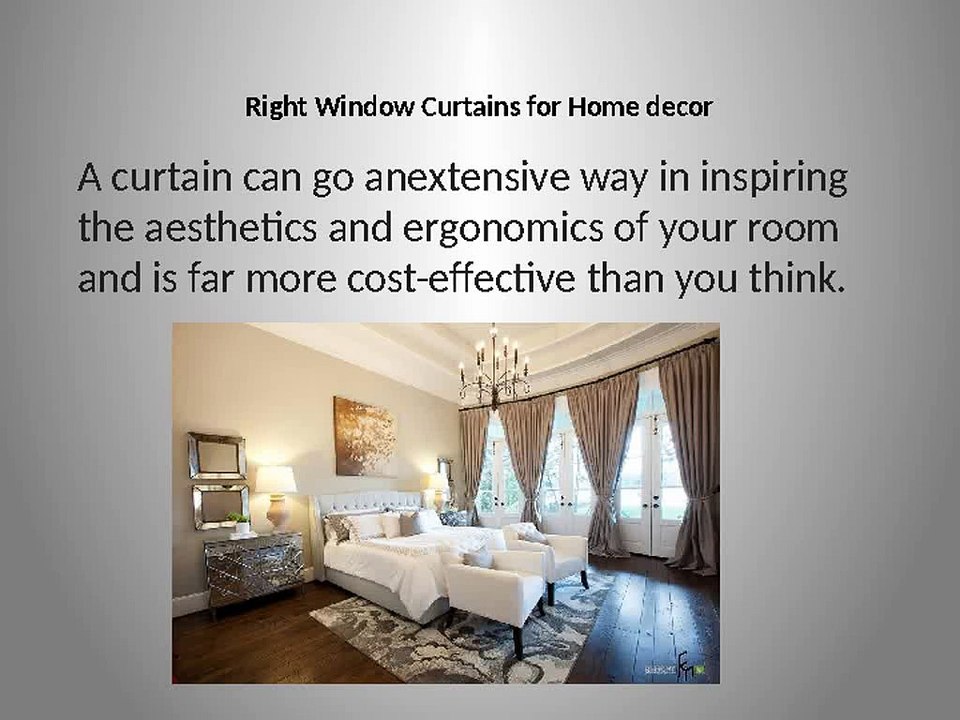Right Window Curtains for Home decor