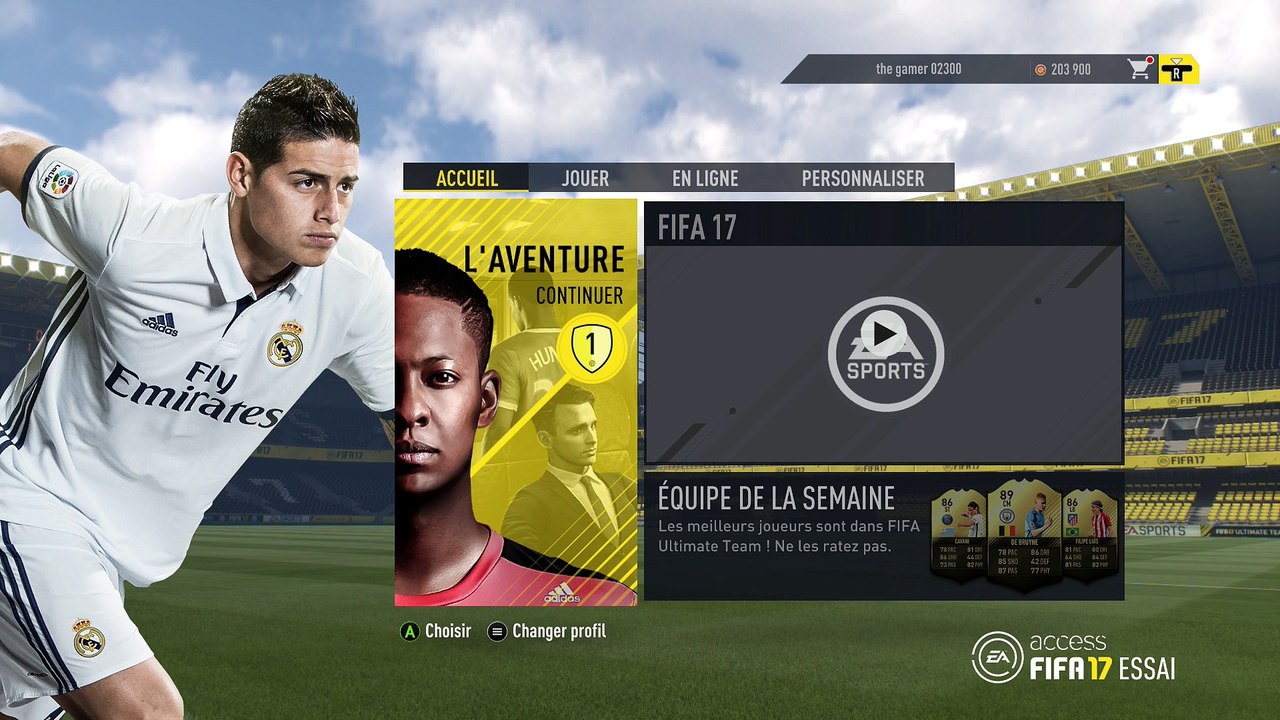 (thegamer) FIFA 17 ea acces les nouveautés