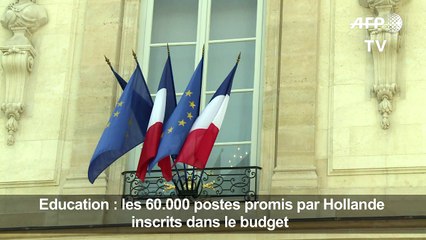 "60 000 postes créés dans l'éducation nationale" (gouvernement)