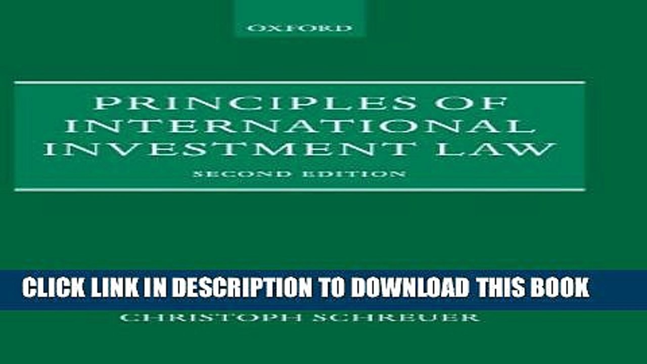 [PDF] Principles of International Investment Law Popular Online