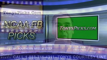 Télécharger la video: UTEP Miners vs. Southern Mississippi Golden Eagles Free Pick Prediction NCAA College Football Odds Preview 9/24/2016