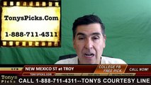 Troy Trojans vs. New Mexico St Aggies Free Pick Prediction NCAA College Football Odds Preview 9/24/2016