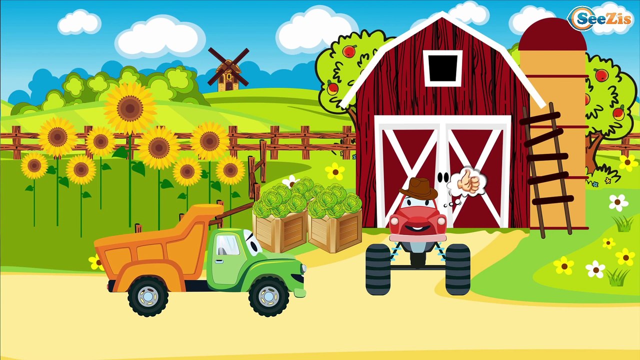 Fire Truck and Cars. The Truck. Cars Adventures in the City of cars. Cartoons for children