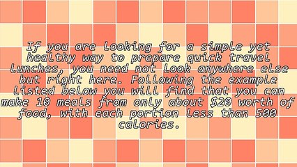 Make 10 Meal Portions From $20 Worth of Food