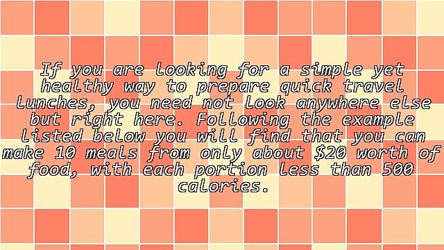 Make 10 Meal Portions From $20 Worth of Food