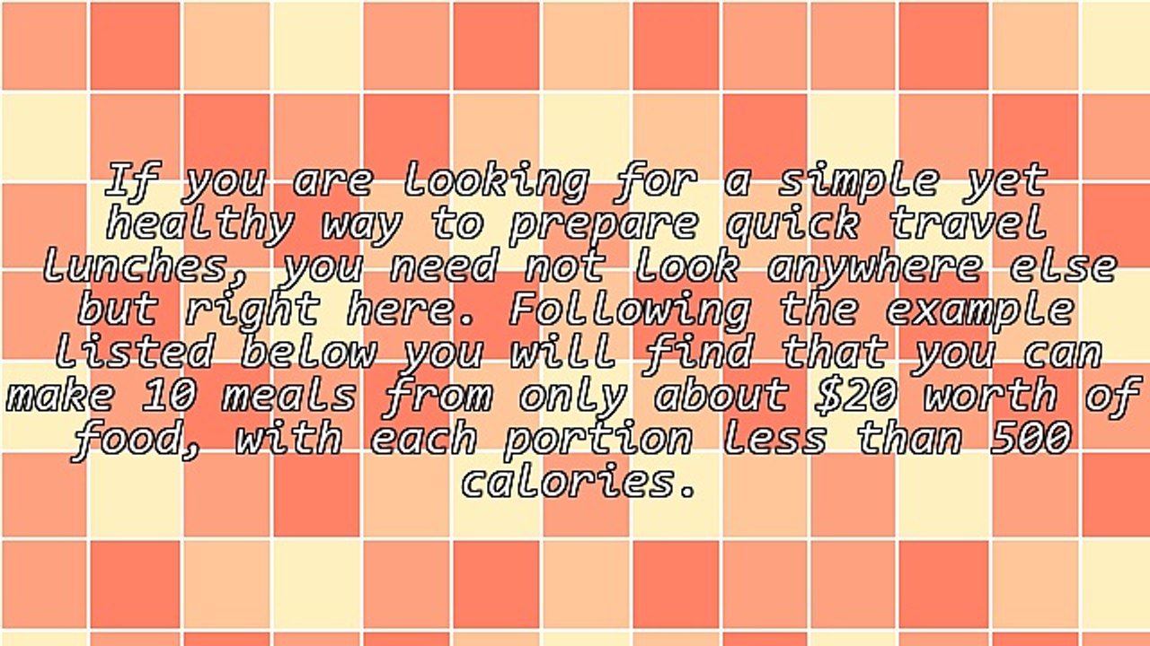 Make 10 Meal Portions From $20 Worth of Food
