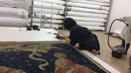La tapisserie du château fait son check up