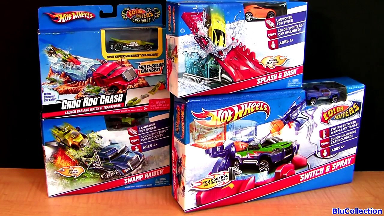 Color Changers Cars Splash & Dash Colour Changing Playset Hot Wheels Shifters Underwater toys
