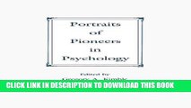 [PDF] Portraits of Pioneers in Psychology: 1 (Portraits of Pioneers in Psychology (Hardcover APA))
