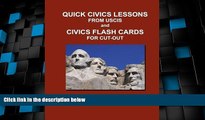 Big Deals  Quick Civics Lessons from USCIS and Civics Flash Cards for Cut-Out  Best Seller Books