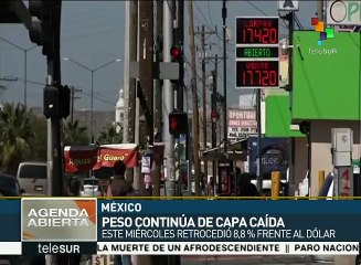 El peso mexicano sufre su décima caída consecutiva frente al dólar