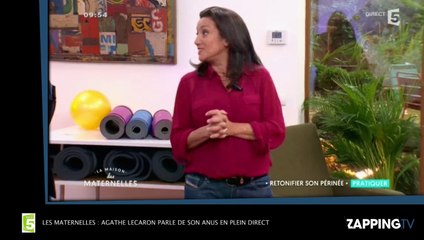 Les Maternelles :  Agathe Lecaron parle de son anus en plein direct (Vidéo)