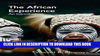 New Book The African Experience: An Introduction (3rd Edition)
