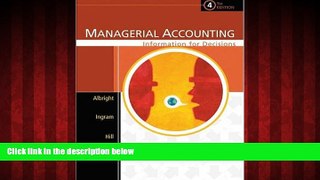 READ book  Managerial Accounting: Information for Decisions (with CD-ROM)  FREE BOOOK ONLINE