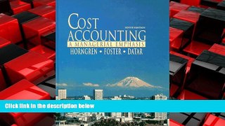 FREE DOWNLOAD  Cost Accounting: A Managerial Emphasis  BOOK ONLINE