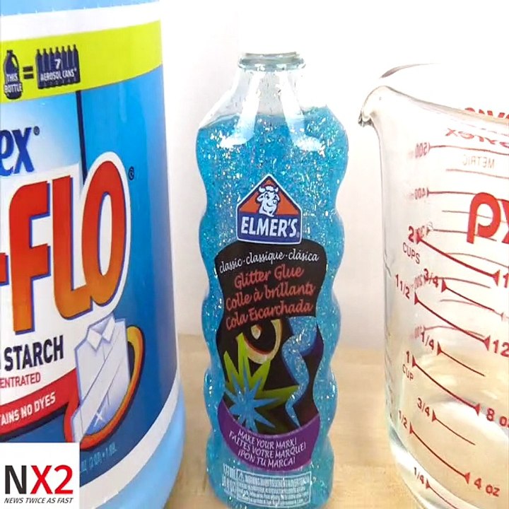 DIY Glittler Slime Without Borax