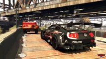 Ford Mustang GT1 VS Lightning McQueen Tudor Street Drifting Track Disney cars