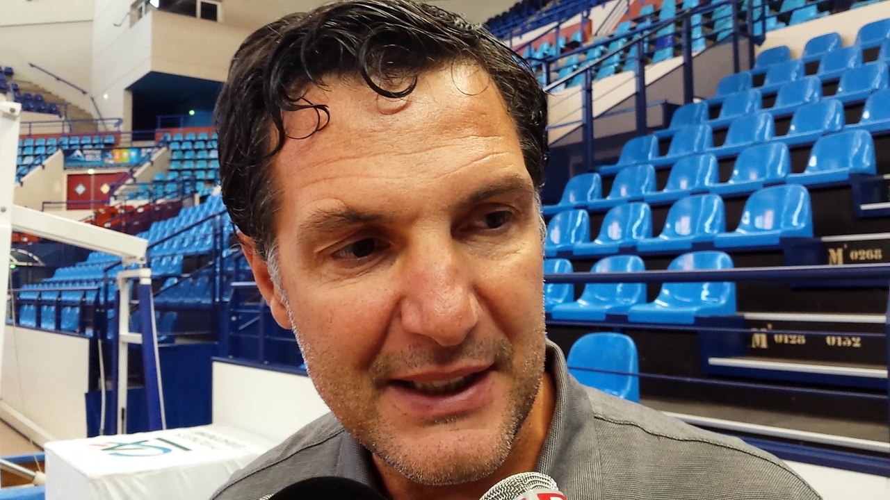 Didier Gadou avant le coup d'envoi de la saison 2016-2017 de Pro A de basket