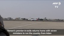 Yemen exile government returns to Aden