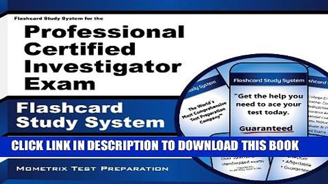[Read PDF] Flashcard Study System for the Professional Certified Investigator Exam: PCI Test