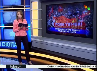 EE.UU.: le gritan al pdte. de Brasil "Fora Temer"